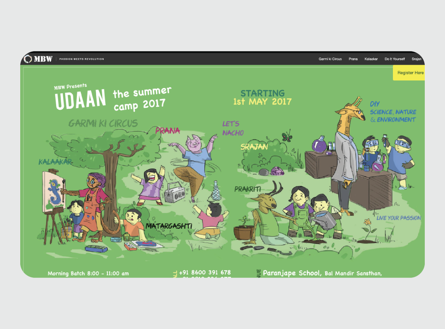 Website – Summer Camp – Udaan